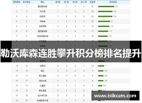 勒沃库森连胜攀升积分榜排名提升